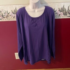 Active USA Rich Purple Long Sleeve Top